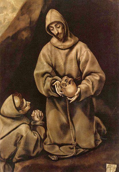 El Greco Hl. Franziskus und Bruder Leo, uber den Tod meditierend China oil painting art